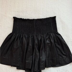 Queen of Sparkles Black High Waist Flared Shorts